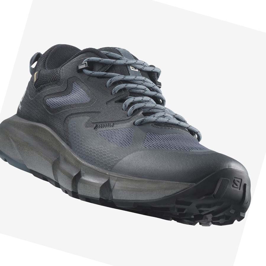 Tenis Senderismo Salomon PREDICT HIKE GORE-TEX Hombre Grises Negros | MX 3551DFM